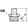 Пресс-масленка H1, прямая, 1/4" BSW, VZ, SK, SW 7 (1100750)