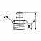 Пресс-масленка H1, прямая, нержавеющая сталь, M10x1.5, VA, SK, SW 11 (1121111)